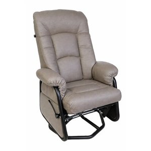 Gliding Fabric Armchair Rocking Swivelling and Reclining by Pel