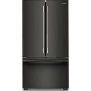 KitchenAid 36-Inch, 24.8 Cu. Ft. Counter-Depth French 3-Door Refrigerator With Internal Water Dispenser - KRFC336SBE