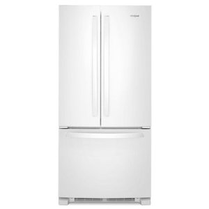 Whirlpool 33-Inch, 22.1 Cu. Ft. Freestanding French 3-Door Refrigerator - WRFF5333PW