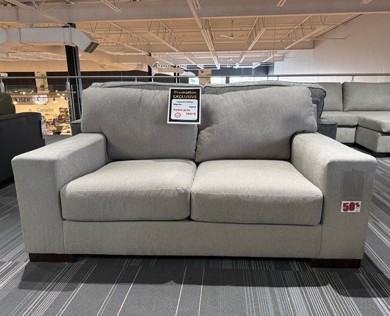 Fabric loveseat