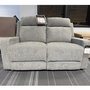 Fabric reclining loveseat