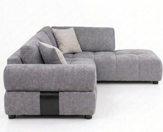 Fabric Sectionnal Sofa with corner chair on the right by Deco-Style