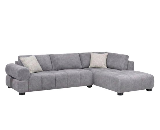 Fabric Sectionnal Sofa with corner chair on the right by Deco-Style