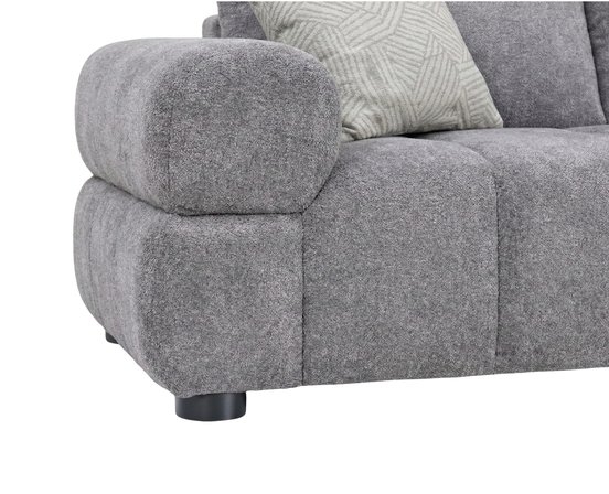 Fabric Sectionnal Sofa with corner chair on the right by Deco-Style