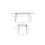 Dining table Tacoma by Amisco