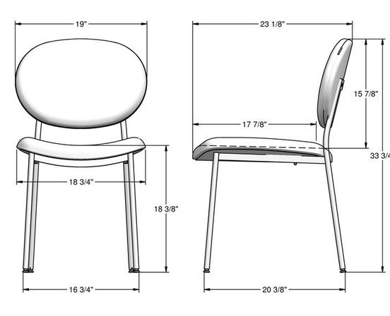 CASSANDRA kitchen chair by Amisco