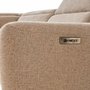 Motorized 2-panel sectional with tilting panels
