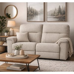 Maria Fabric Reclining Loveseat by Elran
