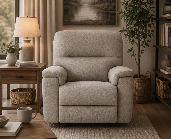 Maria Fabric Swivel Glider Recliner by Elran