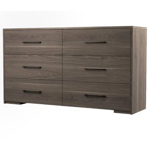 6 Drawers Double dresser by MEQ