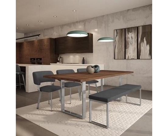 Burton extendable Dining Table with Pedestal Base by Amisco