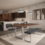 Burton extendable Dining Table with Pedestal Base by Amisco