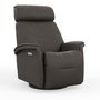 Power Rocking and Swivel Reclining Armchair in leather by Fjords-Large