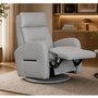 Medium Power Reclining Leather armchair by Fornirama