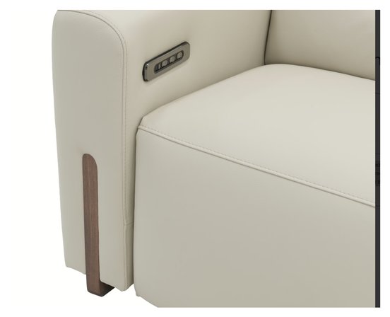 Leather Reclining condo sofa by Fornirama