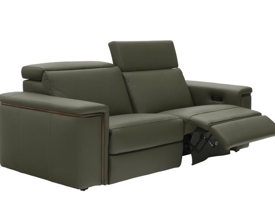 Leather Reclining Loveseat by Fornirama
