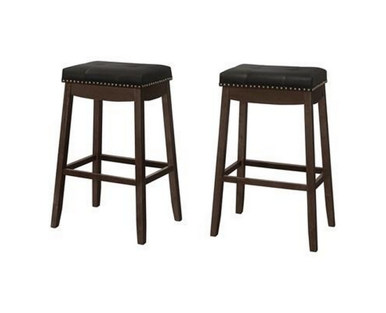 Set Of 2 Pub Height Stools by Monarch