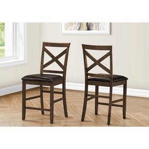 Set of 2 counter Height Dining Chair by Monarch