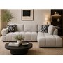 Fabric Sectionnal Sofa with corner chair on the right by Deco-Style