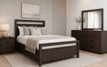 Queen Size 4-pc Vista Bedroom Set by Mako