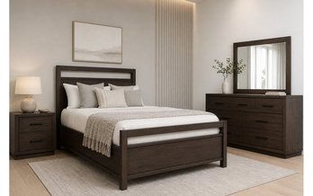 King Size 4-pc Vista Bedroom Set by Mako