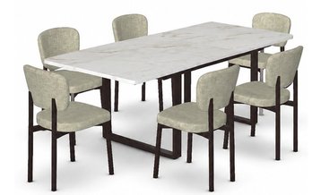 Burton 7-pc extendable Dining Room Set  by Amisco
