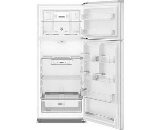 Whirlpool 28-Inch, 18.0 Cu. Ft. Top Freezer Refrigerator With Total Coverage Cooling - WRTX5118TZ