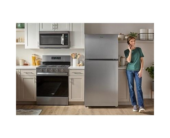 Whirlpool 28-Inch, 14 Cu. Ft. Top Freezer Refrigerator With Total Coverage Cooling - WRTX3314TB