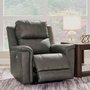 Bleckley Power Recliner in Leather Match with Adjustable Headrest by Signature Design by Ashley