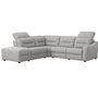 Nora 5-PC Power Reclining Fabric Sectional with Adjustable Headrest by Elran