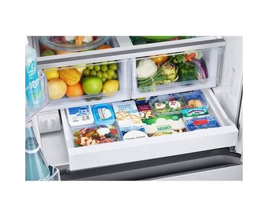Samsung 33-Inch, 25 Cu.Ft. Bespoke Ai 3-Door French Door Refrigerator - RF25C5A01SRAA
