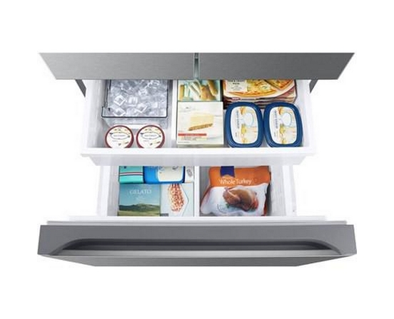 Samsung 33-Inch, 25 Cu.Ft. Bespoke Ai 3-Door French Door Refrigerator - RF25C5A01SRAA