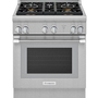 Thermador 30-Inch Freestanding Gas Range With 4 Burners - PRG304WH