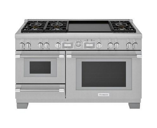 Thermador 60-Inch Freestanding Dual-Fuel Range With Extralow® Burners - PRD606WESG