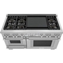 Thermador 60-Inch Freestanding Dual-Fuel Range With Extralow® Burners - PRD606WESG