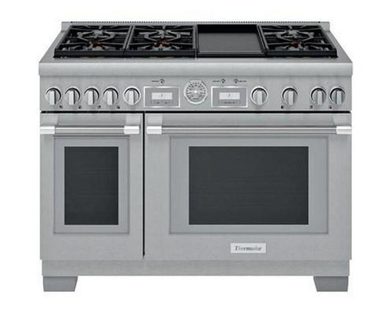 Thermador 48-Inch Freestanding Dual-Fuel Range With Extralow® Burners - PRD486WDGC