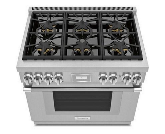 Thermador 36-Inch Freestanding Dual-Fuel Range With Star® Burner - PRD366WHC