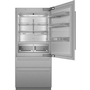 Thermador 36-Inch, 19 Cu. Ft. Built-In Bottom Freezer Refrigerator With Home Connect - T36BB110SS
