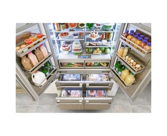 Thermador 48-Inch, 26.7 Cu. Ft. Built-In French 6-Door Refrigerator With Home Connect - T48BT120NS