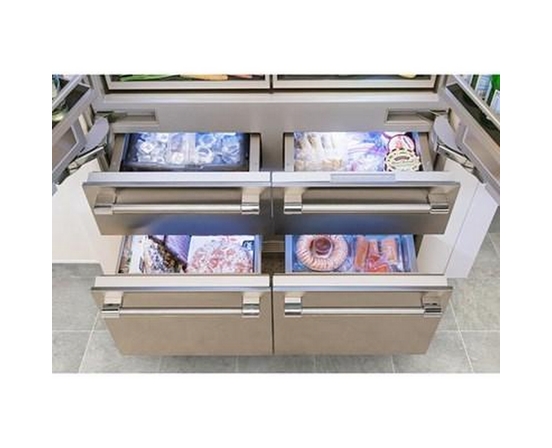 Thermador 48-Inch, 26.7 Cu. Ft. Built-In French 6-Door Refrigerator With Home Connect - T48IT100NP