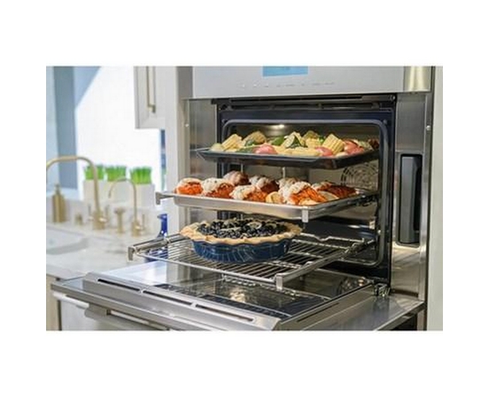 Thermador 30-Inch, 7.3 Cu. Ft. Built-In Double Wall Oven With Steam Convection - MEDS302BS