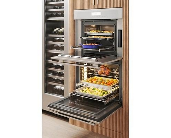Thermador 30-Inch, 7.3 Cu. Ft. Built-In Double Wall Oven With Steam Convection - MEDS302BS