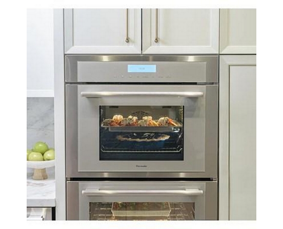 Thermador 30-Inch, 7.3 Cu. Ft. Built-In Double Wall Oven With Steam Convection - MEDS302BS