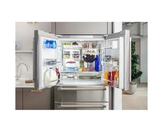 Thermador 36-Inch, 20.4 Cu. Ft. Freestanding French 4-Door Refrigerator With Wi-Fi - T36FL821NS