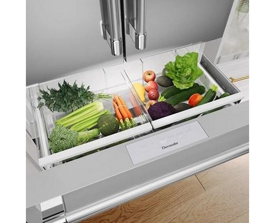 Thermador 36-Inch, 20.4 Cu. Ft. Freestanding French 4-Door Refrigerator With Wi-Fi - T36FL821NS