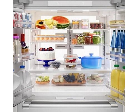 Thermador 36-Inch, 20.4 Cu. Ft. Freestanding French 4-Door Refrigerator With Wi-Fi - T36FL821NS