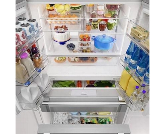 Thermador 36-Inch, 20.4 Cu. Ft. Freestanding French 4-Door Refrigerator With Wi-Fi - T36FL821NS