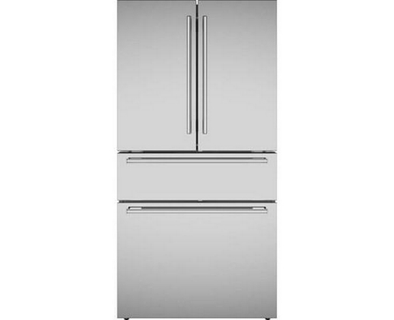 Thermador 36-Inch, 20.4 Cu. Ft. Freestanding French 4-Door Refrigerator With Wi-Fi - T36FL810NS