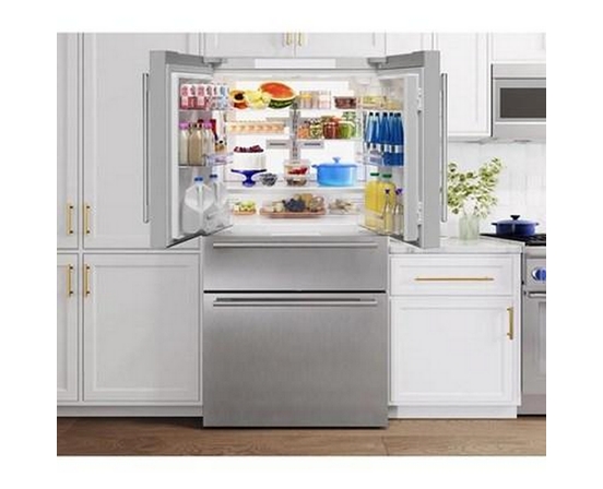 Thermador 36-Inch, 20.4 Cu. Ft. Freestanding French 4-Door Refrigerator With Wi-Fi - T36FL810NS