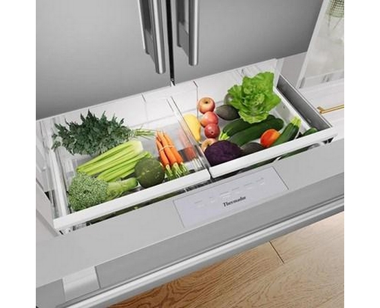 Thermador 36-Inch, 20.4 Cu. Ft. Freestanding French 4-Door Refrigerator With Wi-Fi - T36FL810NS